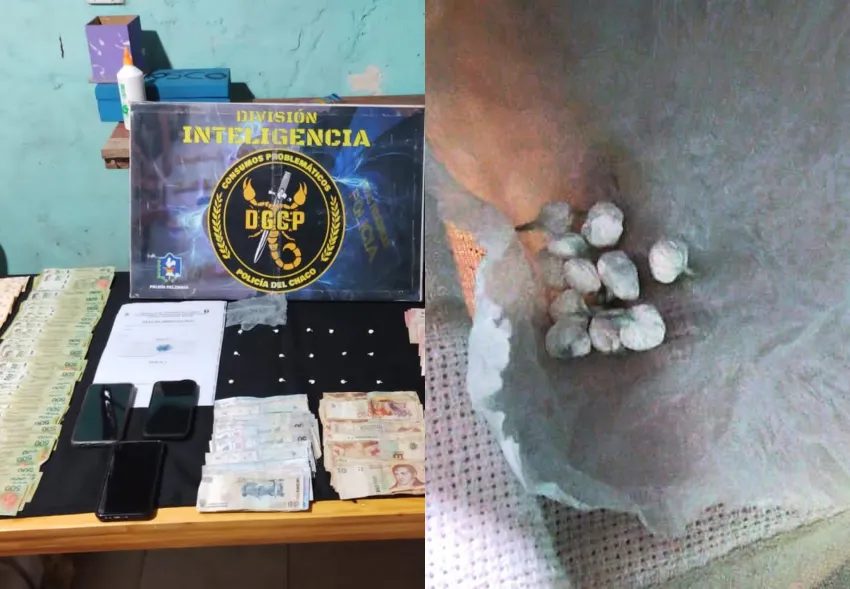Allanamiento en el barrio Santa Clara: un vendedor de cocaína fue detenido con 169 mil pesos