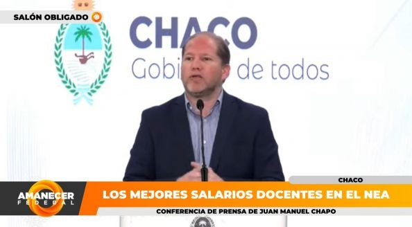 Chaco, de las provincias con mejores salarios docentes: «Significa que el sector no pierde con la inflación», dijo Chapo