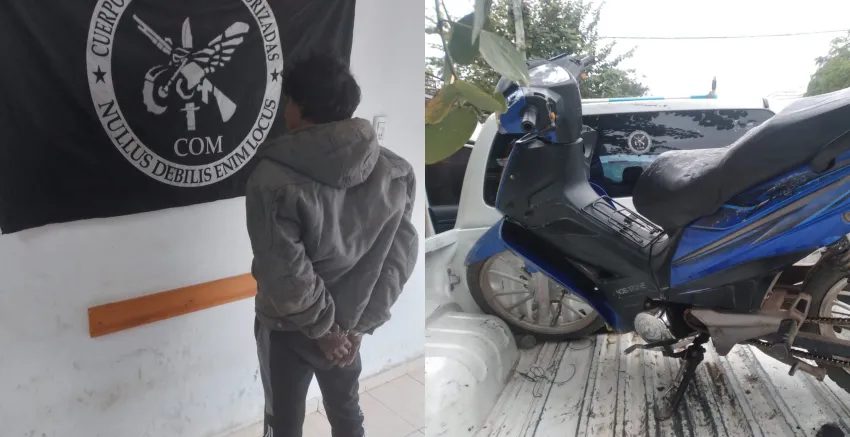 Sáenz Peña: vecinos detuvieron a un motochorro que intentó robarle a una mujer