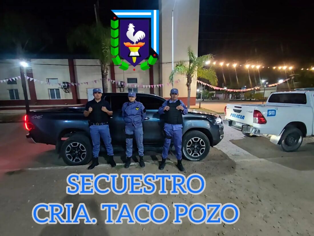 Taco Pozo: En Control Vehicular Dan Con Una Camioneta Robada En Buenos Aires Y Detienen Al Conductor.